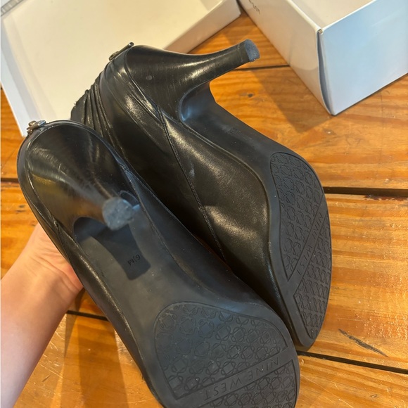 (418) NINE WEST BLACK BOOT HEELS - Picture 9 of 14